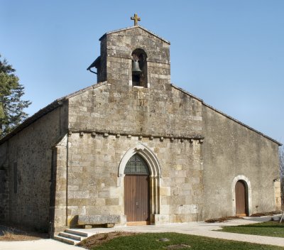 façade de l'église de Mazerolles