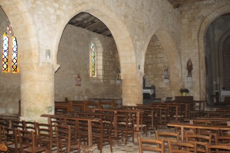 Intérieur de l'église de Grassac