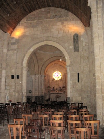 Intérieur de l'église de Marthon