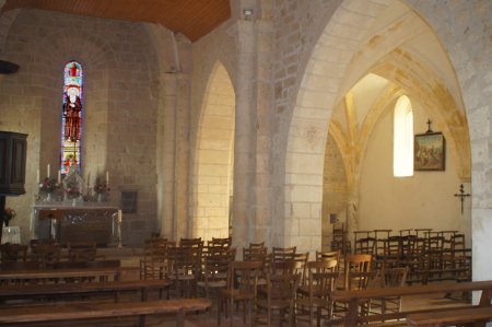 Intérieur de l'église de Souffrignac