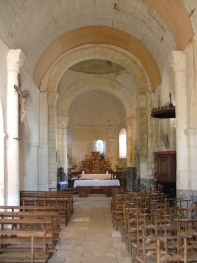 Intérieur de l'église de Saint Germain de Montbron