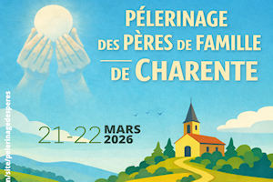 découvrir et s'inscrire au pélé des pères des 21 et 22 mars 2026.