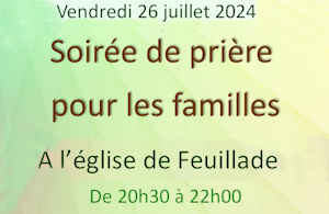 soirée de prières pour les familles