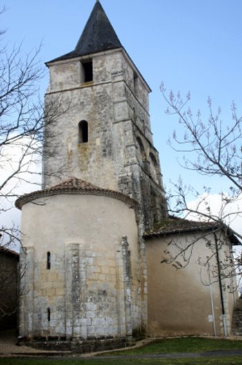 Chevet de l'église de Mainzac