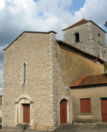 Façade de l'église de Taponnat