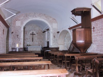 interieur de l'église de Rancogne