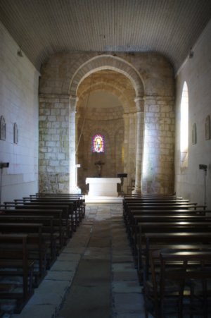 Intérieur de l'église d'Yvrac