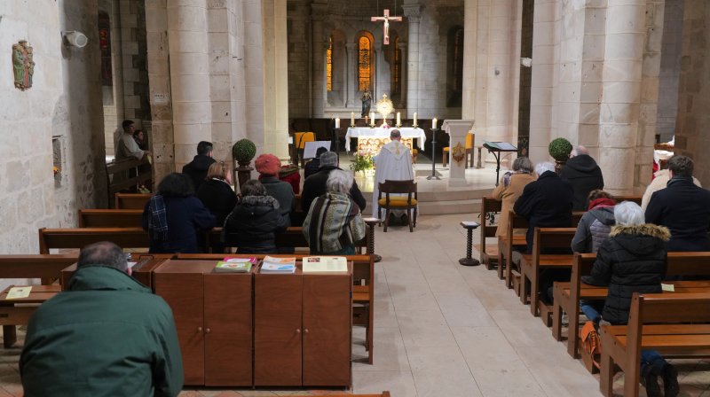 Prière pour la Vie, en novembre 2021 à l'église de Montbron.